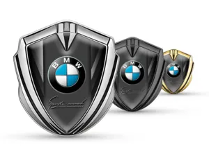 BMW Metallico Cupolato Emblema Stile Pro Base Inox
